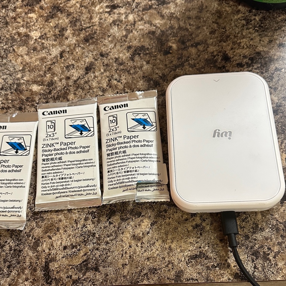 Canon ivy mini Photo Printer with  Paper